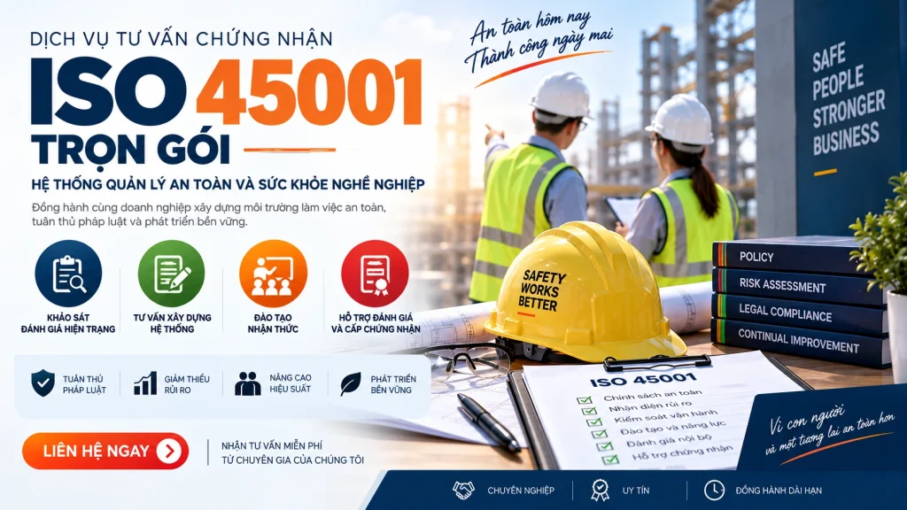 Dịch vụ tư vấn ISO 45011 trọn gói