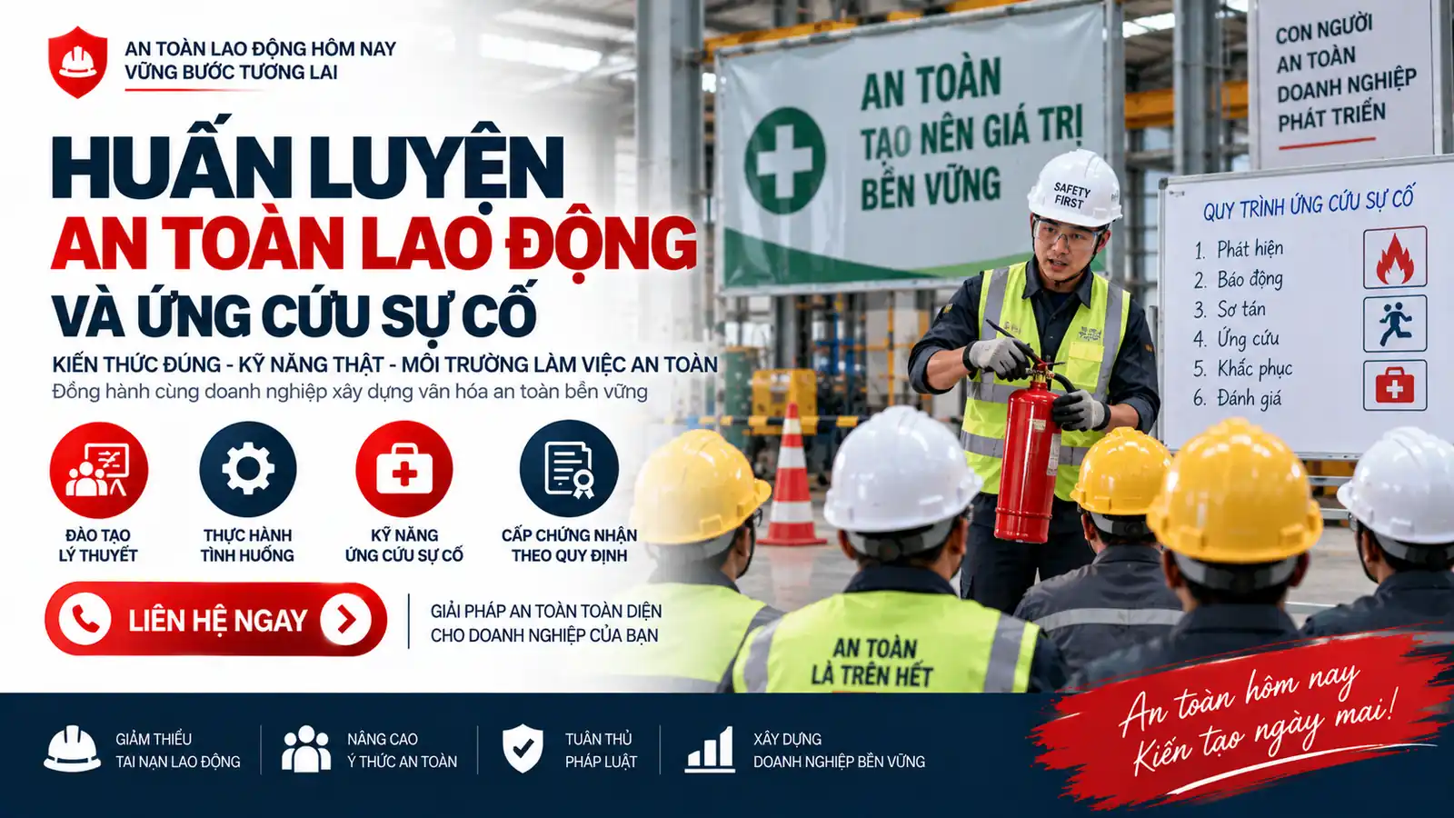 huấn luyện an toàn lao động và ứng cứu sự cố
