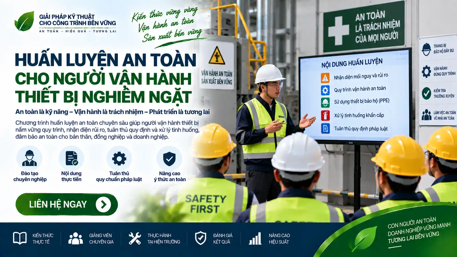Huấn luyện an toàn cho người vận hành thiết bị nghiêm ngặt