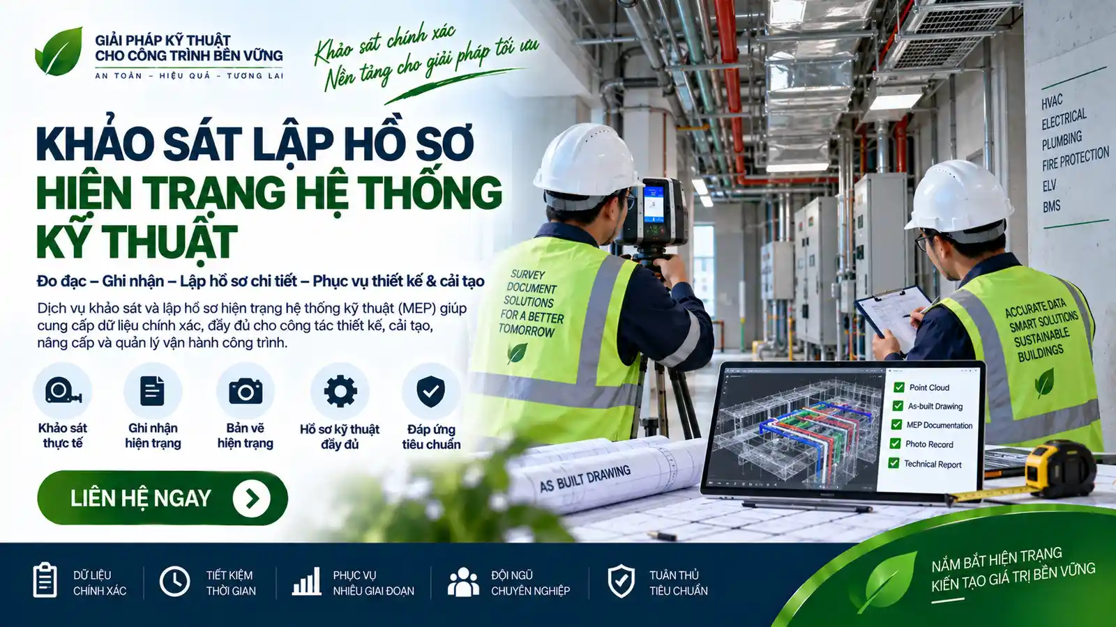 Khảo sát lập hồ sơ hiện trạng hệ thống kỹ thuật