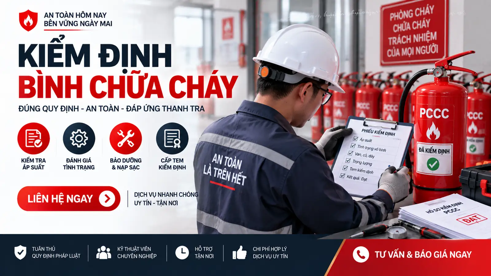Kiểm định bình chữa cháy