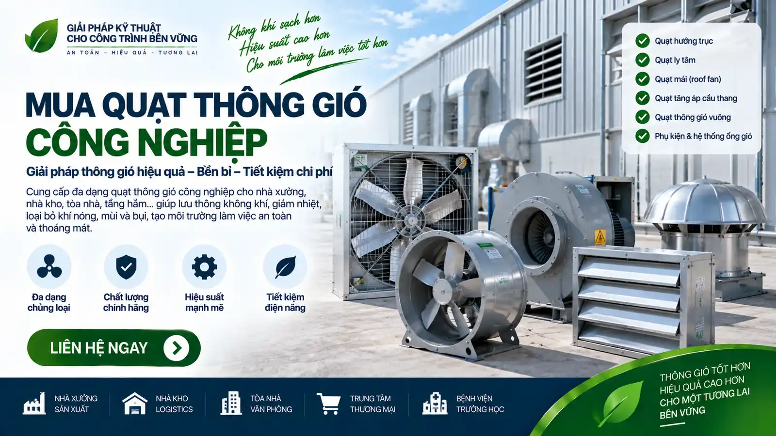 Mua quạt thông gió công nghiệp