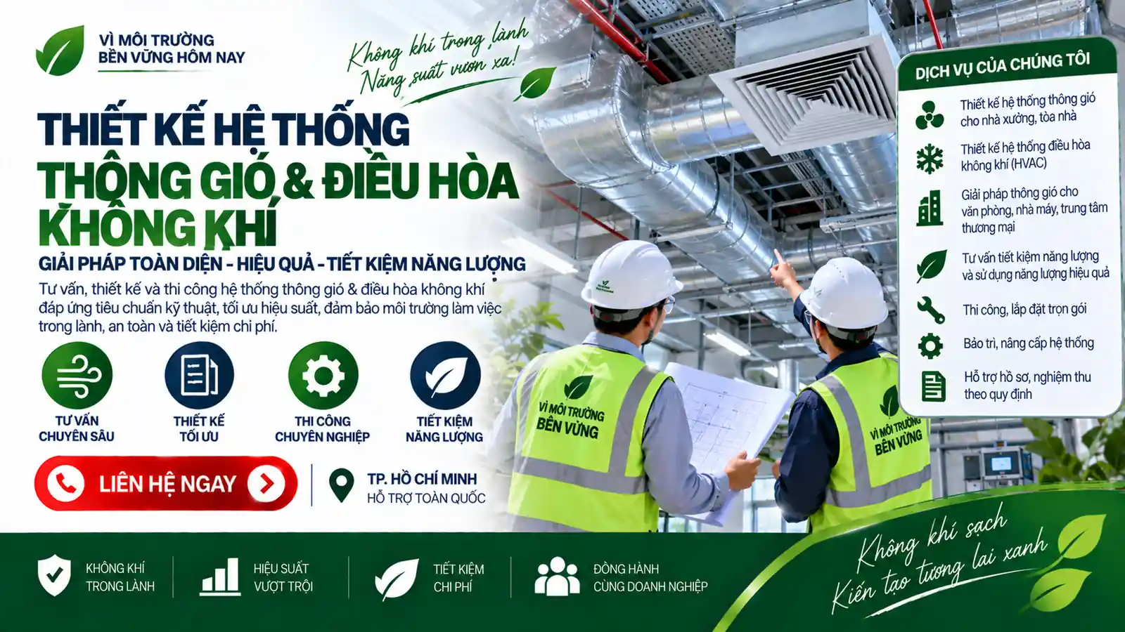 Thiết kế hệ thống thông gió điều hóa không khí