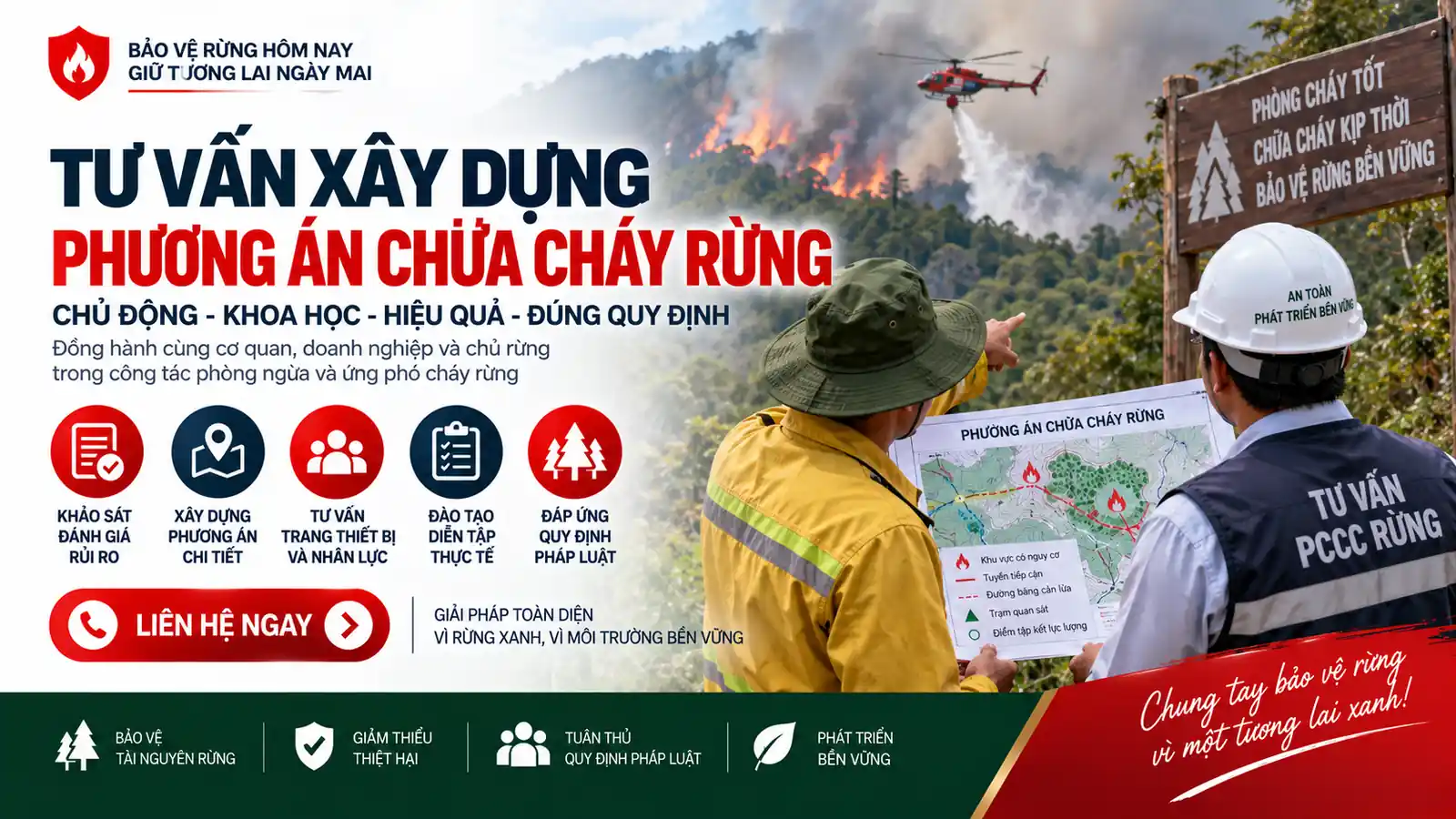 tư vấn xây dựng phương án chữa cháy rừng