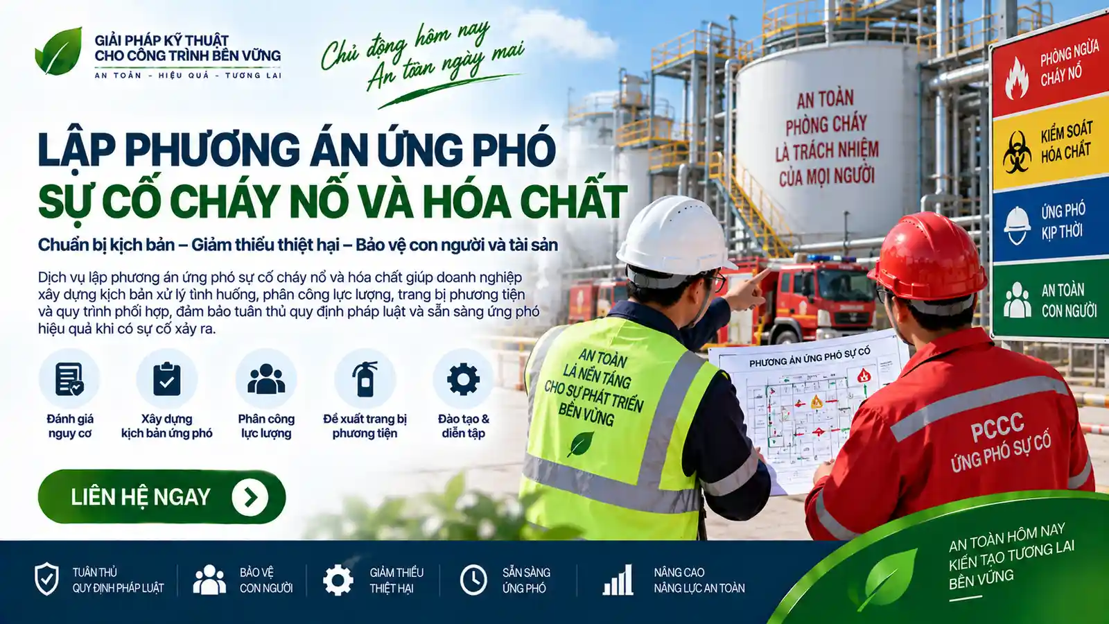 Lập phương án ứng phó sự cố cháy nổ và hóa chất